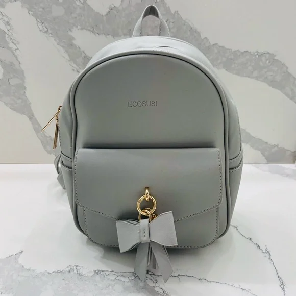 ECOSUSI Mini Backpack, Grey - Picture 5 of 9